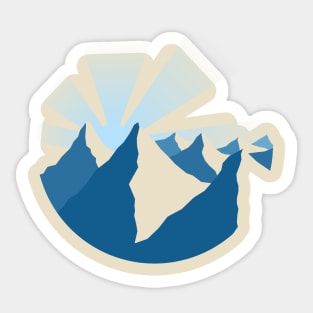 Mountains Silouette Sticker